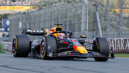poster mockup of red bull racing driver max verstappen