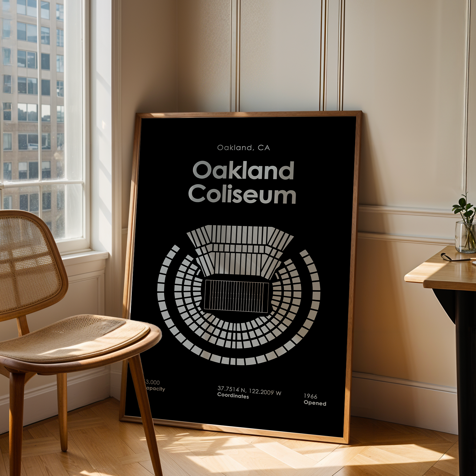Oakland Coliseum Bold Football