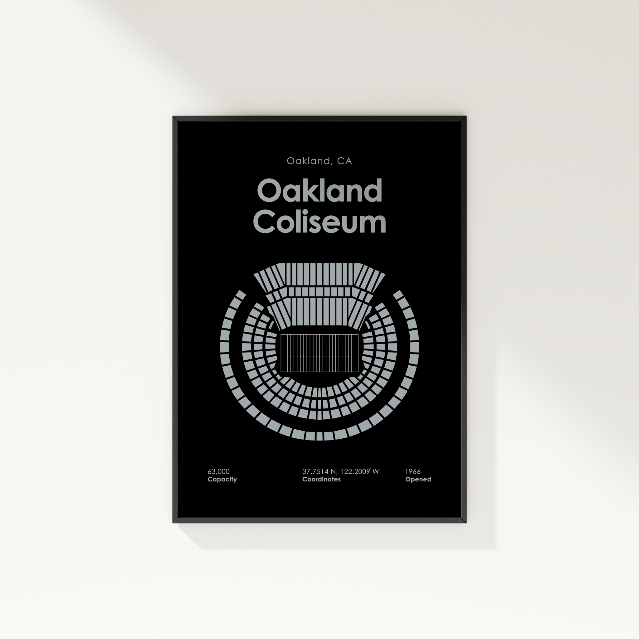 Oakland Coliseum Bold Football